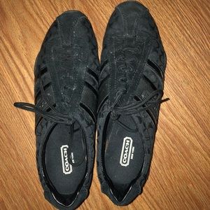 Black coach sneakers